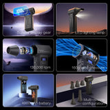 Powerful Air Blower 130000Rpm 4 Gear Adjustable Turbo Jet Blower with Led Light Battery Display Cordless Compressed Air Duster